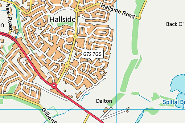 G72 7GS map - OS VectorMap District (Ordnance Survey)