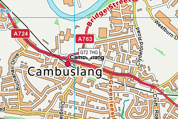 G72 7HG map - OS VectorMap District (Ordnance Survey)