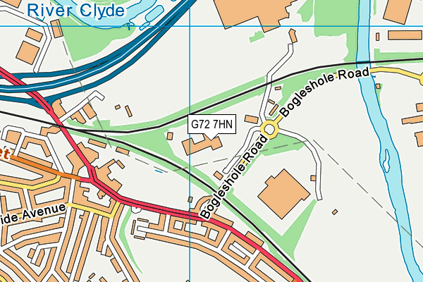 G72 7HN map - OS VectorMap District (Ordnance Survey)