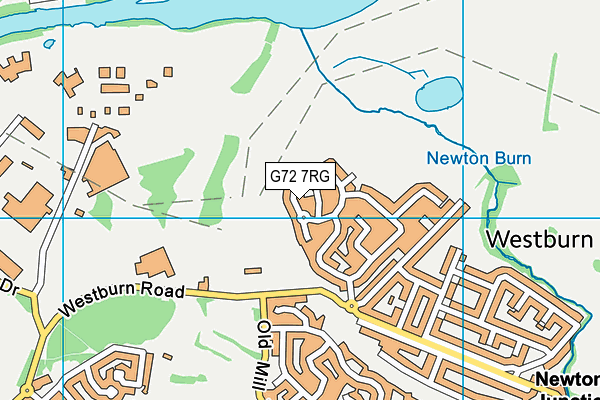 G72 7RG map - OS VectorMap District (Ordnance Survey)