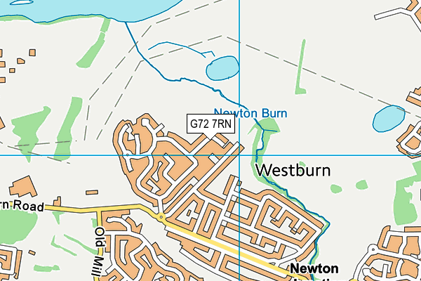 G72 7RN map - OS VectorMap District (Ordnance Survey)