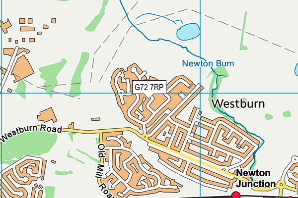 G72 7RP map - OS VectorMap District (Ordnance Survey)