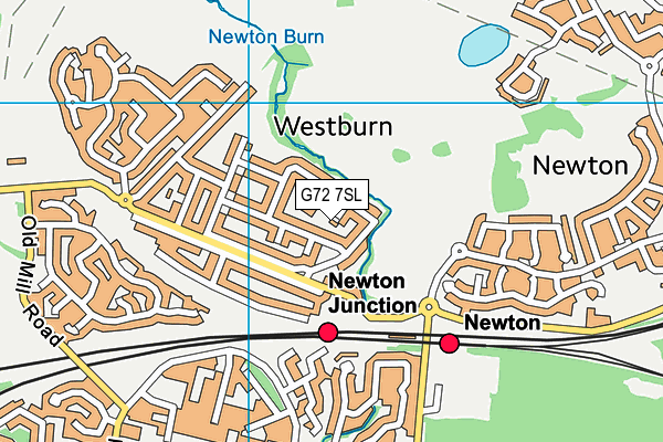 G72 7SL map - OS VectorMap District (Ordnance Survey)