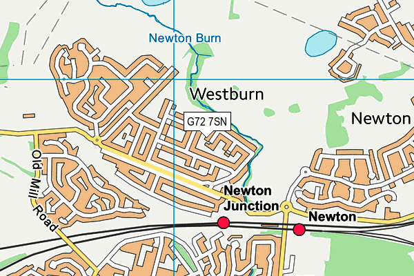 G72 7SN map - OS VectorMap District (Ordnance Survey)