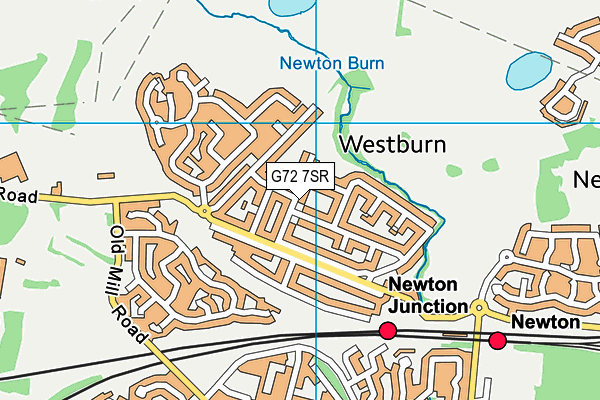 G72 7SR map - OS VectorMap District (Ordnance Survey)