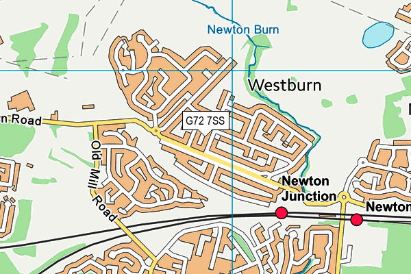 G72 7SS map - OS VectorMap District (Ordnance Survey)