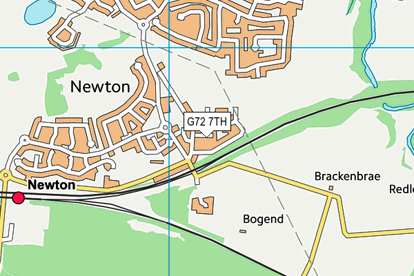 G72 7TH map - OS VectorMap District (Ordnance Survey)