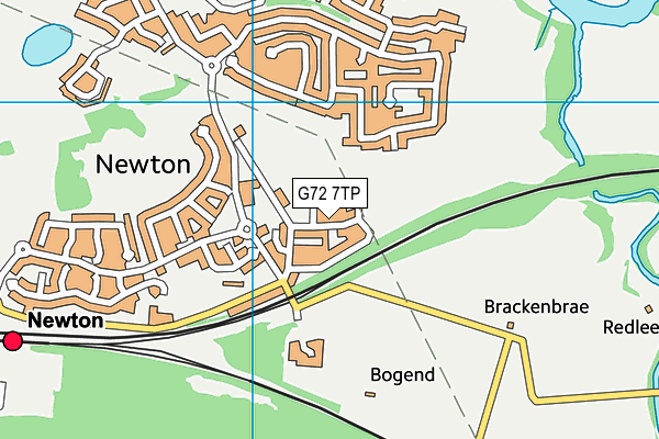 G72 7TP map - OS VectorMap District (Ordnance Survey)