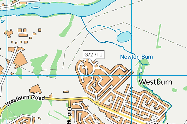 G72 7TU map - OS VectorMap District (Ordnance Survey)