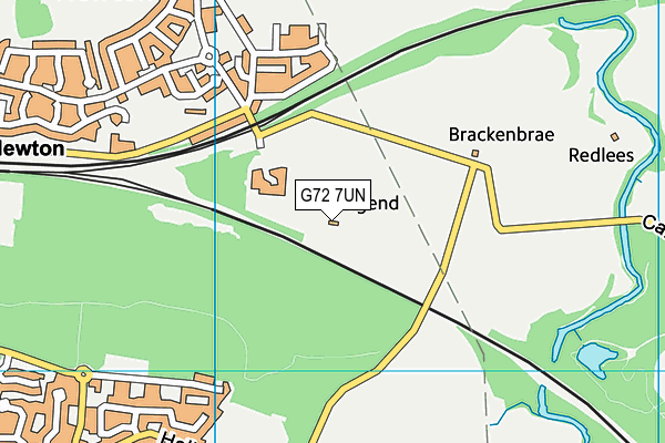G72 7UN map - OS VectorMap District (Ordnance Survey)
