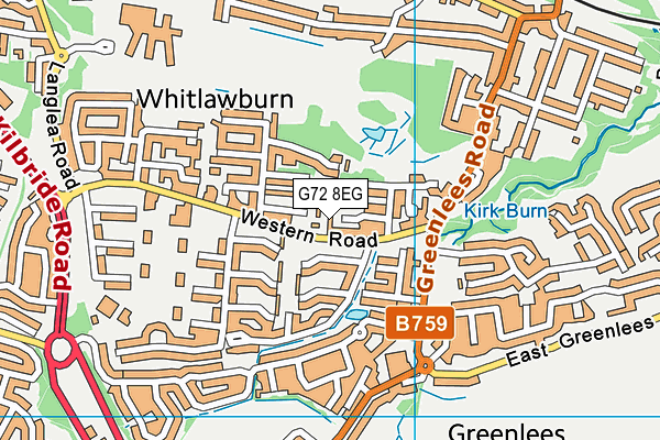 G72 8EG map - OS VectorMap District (Ordnance Survey)