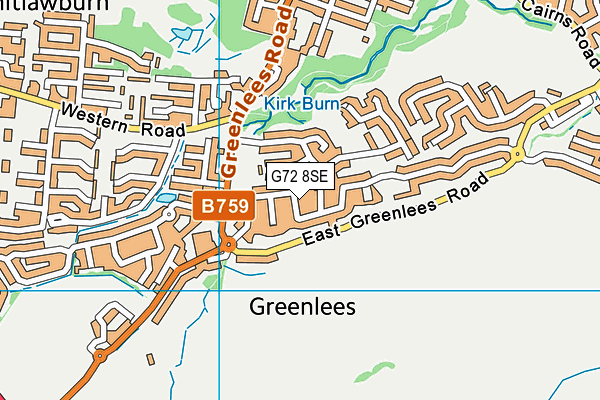 G72 8SE map - OS VectorMap District (Ordnance Survey)