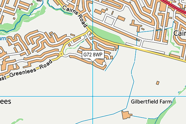 G72 8WP map - OS VectorMap District (Ordnance Survey)