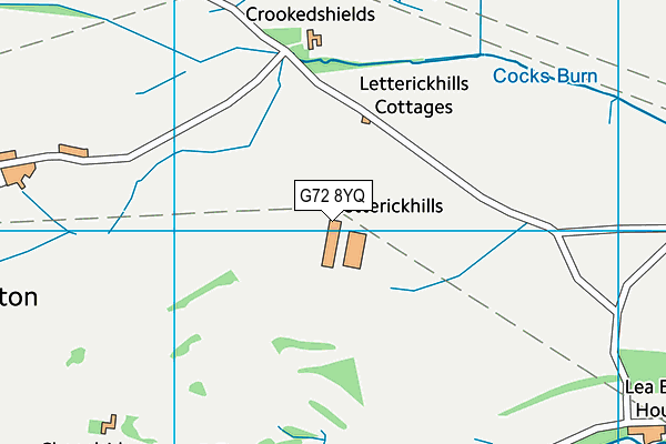 G72 8YQ map - OS VectorMap District (Ordnance Survey)