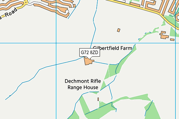 G72 8ZD map - OS VectorMap District (Ordnance Survey)