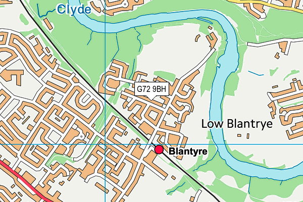 G72 9BH map - OS VectorMap District (Ordnance Survey)