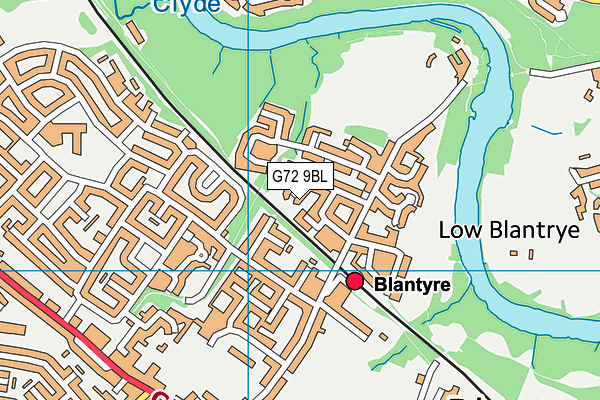 G72 9BL map - OS VectorMap District (Ordnance Survey)
