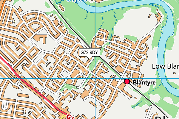 G72 9DY map - OS VectorMap District (Ordnance Survey)