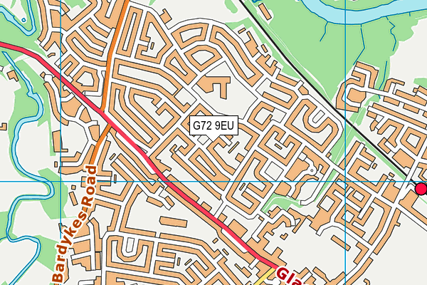 G72 9EU map - OS VectorMap District (Ordnance Survey)