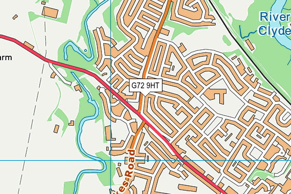 G72 9HT map - OS VectorMap District (Ordnance Survey)