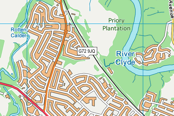 G72 9JQ map - OS VectorMap District (Ordnance Survey)