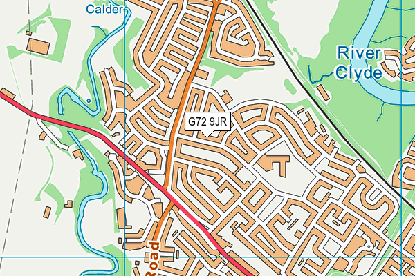 G72 9JR map - OS VectorMap District (Ordnance Survey)