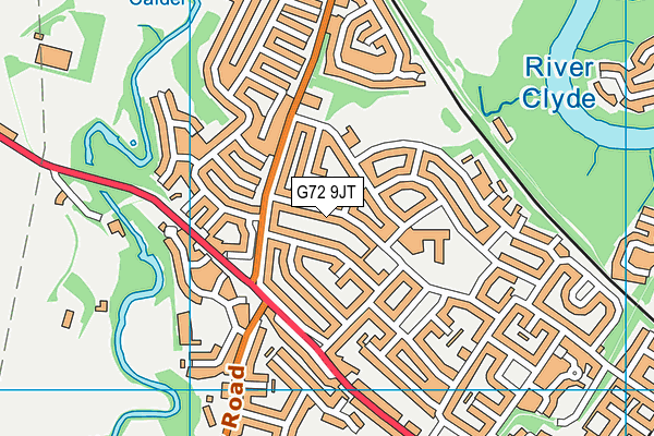 G72 9JT map - OS VectorMap District (Ordnance Survey)