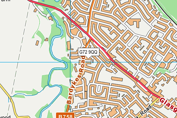 G72 9QQ map - OS VectorMap District (Ordnance Survey)