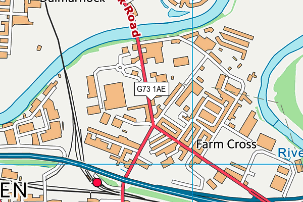 G73 1AE map - OS VectorMap District (Ordnance Survey)