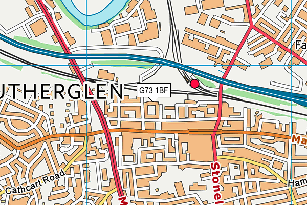 G73 1BF map - OS VectorMap District (Ordnance Survey)