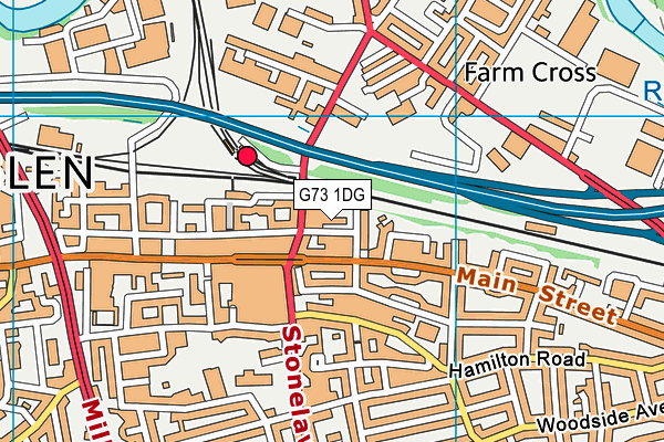 G73 1DG map - OS VectorMap District (Ordnance Survey)