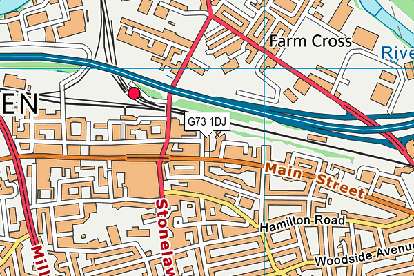 G73 1DJ map - OS VectorMap District (Ordnance Survey)