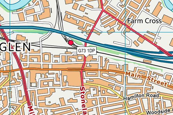 G73 1DP map - OS VectorMap District (Ordnance Survey)