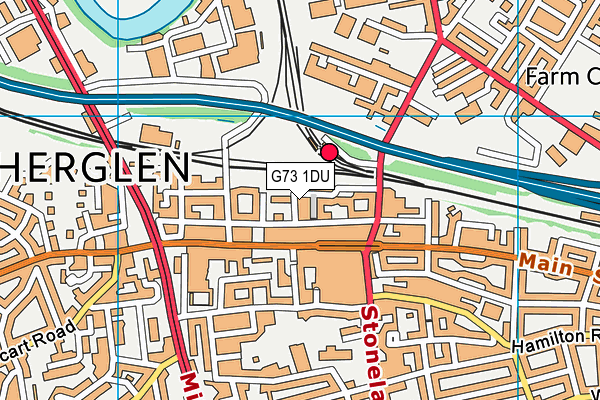 G73 1DU map - OS VectorMap District (Ordnance Survey)