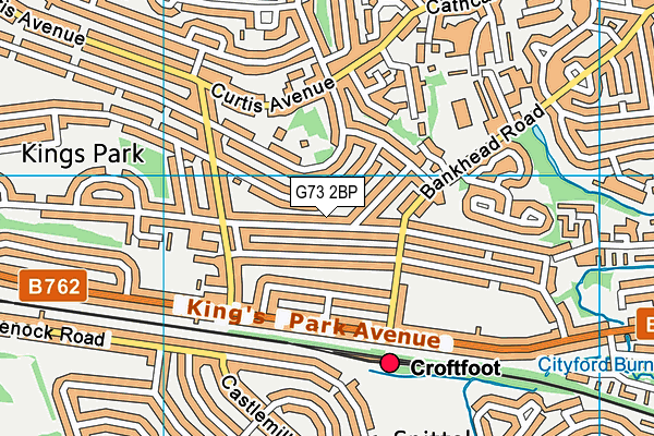 G73 2BP map - OS VectorMap District (Ordnance Survey)