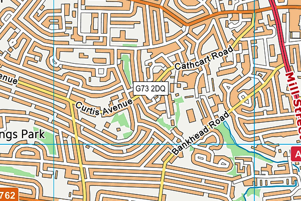 G73 2DQ map - OS VectorMap District (Ordnance Survey)