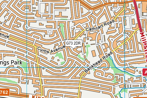 G73 2DR map - OS VectorMap District (Ordnance Survey)
