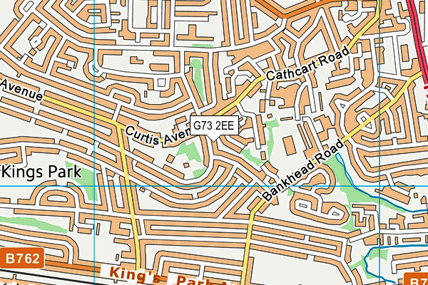 G73 2EE map - OS VectorMap District (Ordnance Survey)