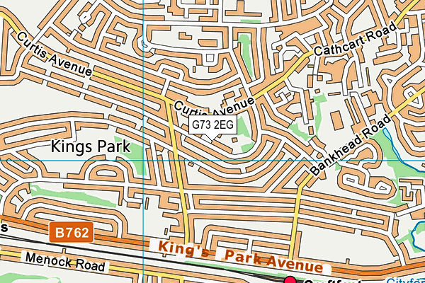 G73 2EG map - OS VectorMap District (Ordnance Survey)