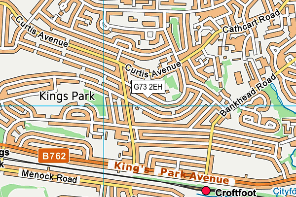 G73 2EH map - OS VectorMap District (Ordnance Survey)