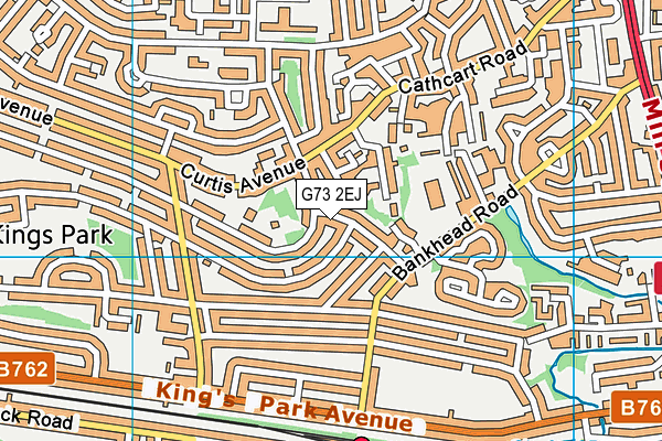 G73 2EJ map - OS VectorMap District (Ordnance Survey)