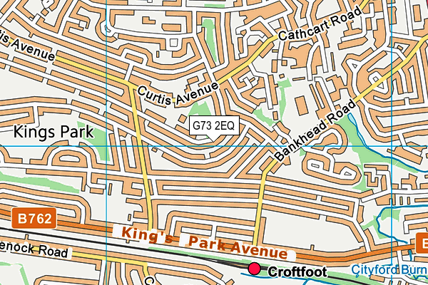 G73 2EQ map - OS VectorMap District (Ordnance Survey)