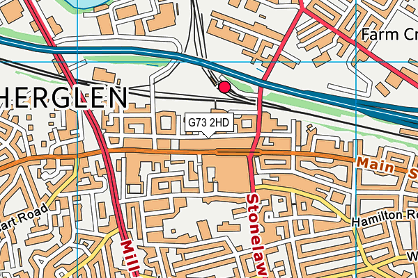 G73 2HD map - OS VectorMap District (Ordnance Survey)