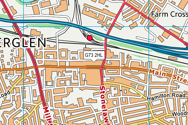 G73 2HL map - OS VectorMap District (Ordnance Survey)