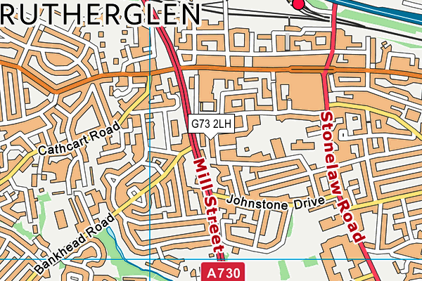 G73 2LH map - OS VectorMap District (Ordnance Survey)