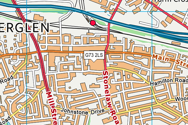 G73 2LS map - OS VectorMap District (Ordnance Survey)