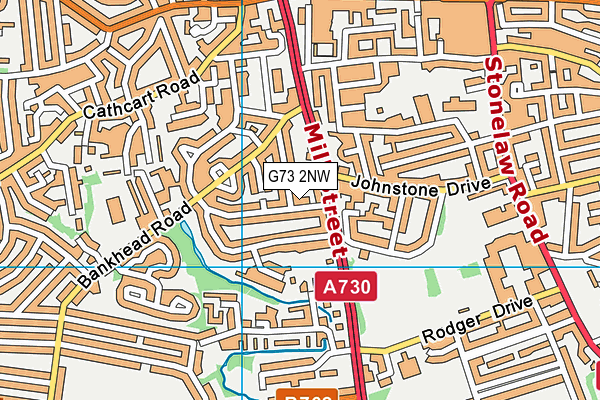 G73 2NW map - OS VectorMap District (Ordnance Survey)