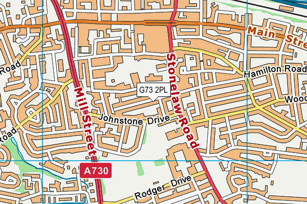 G73 2PL map - OS VectorMap District (Ordnance Survey)