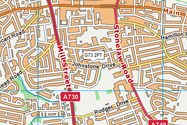G73 2PT map - OS VectorMap District (Ordnance Survey)