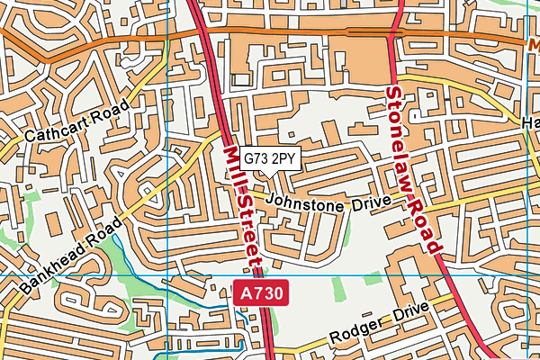 G73 2PY map - OS VectorMap District (Ordnance Survey)